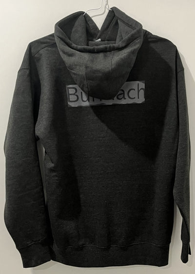 BurMach on Back Grey Hoodie